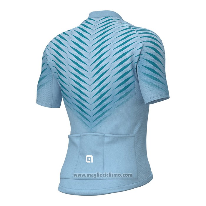 2022 Abbigliamento Ciclismo ALE Celeste Manica Corta e Salopette