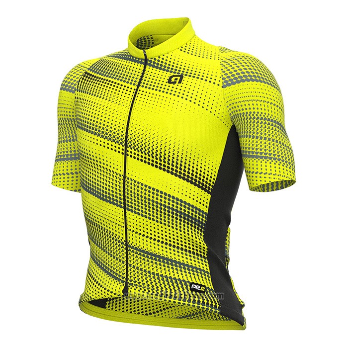 2022 Abbigliamento Ciclismo ALE Giallo Manica Corta e Salopette
