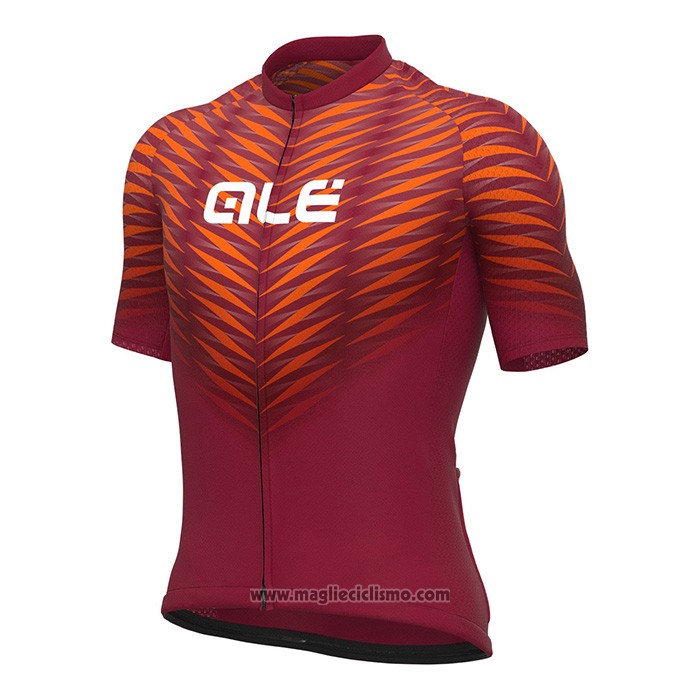 2022 Abbigliamento Ciclismo ALE Rosso Manica Corta e Salopette