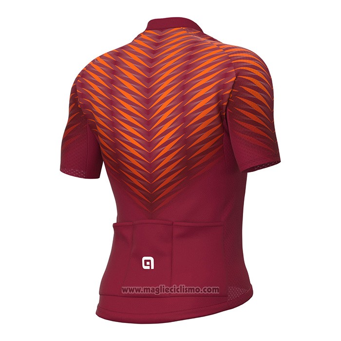 2022 Abbigliamento Ciclismo ALE Rosso Manica Corta e Salopette