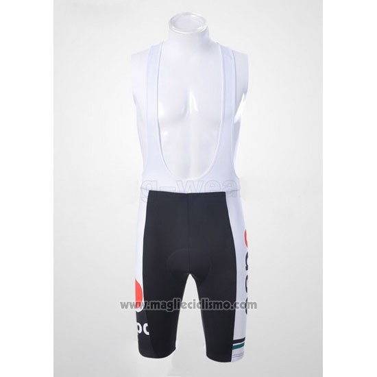 2011 Abbigliamento Ciclismo Capo Bianco Manica Corta e Salopette