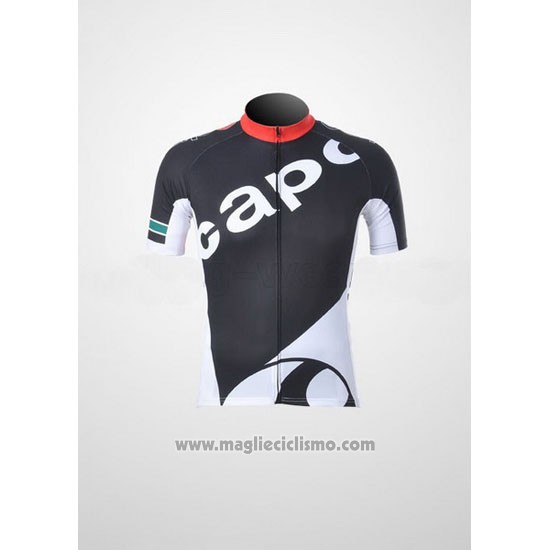 2011 Abbigliamento Ciclismo Capo Nero Manica Corta e Salopette