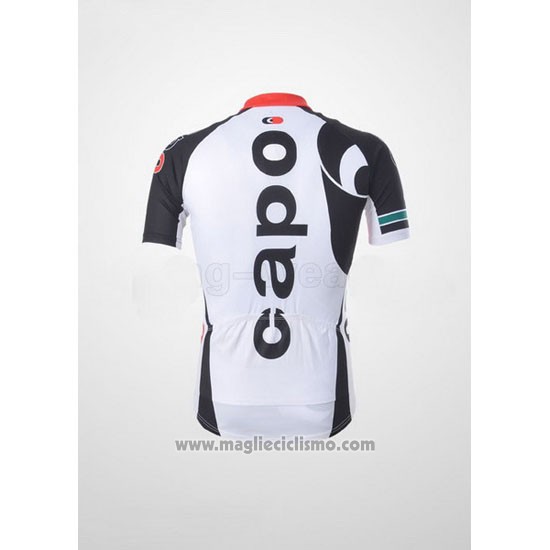 2011 Abbigliamento Ciclismo Capo Nero Manica Corta e Salopette