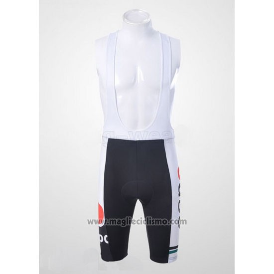 2011 Abbigliamento Ciclismo Capo Nero Manica Corta e Salopette