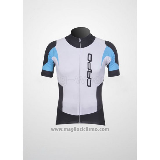 2011 Abbigliamento Ciclismo Capo Nero e Bianco Manica Corta e Salopette