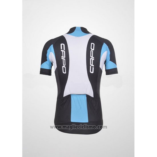 2011 Abbigliamento Ciclismo Capo Nero e Bianco Manica Corta e Salopette