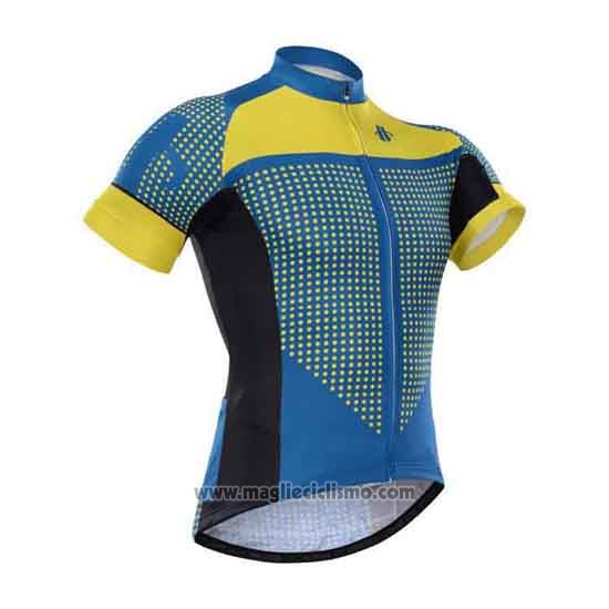 2015 Abbigliamento Ciclismo Hincapie Blu e Giallo Manica Corta e Salopette