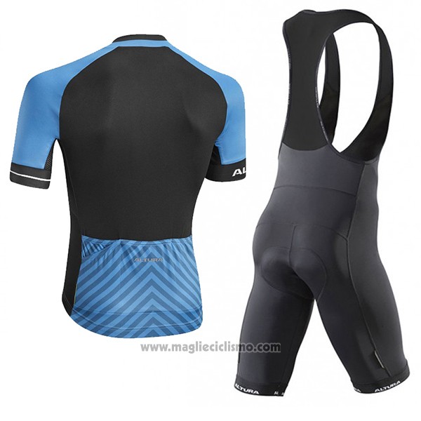 2017 Abbigliamento Ciclismo Altura Peloton Blu Manica Corta e Salopette