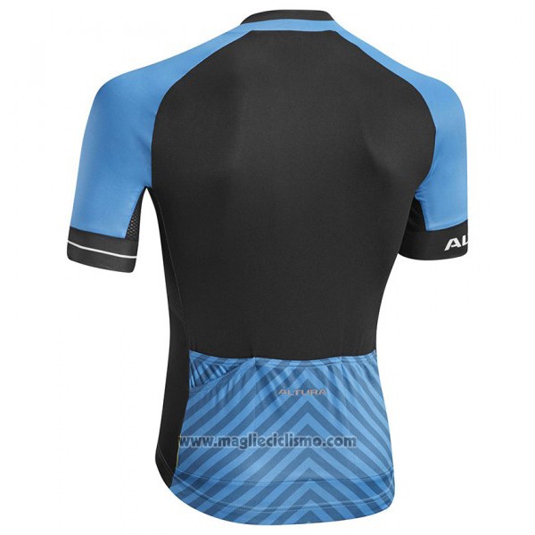 2017 Abbigliamento Ciclismo Altura Peloton Blu Manica Corta e Salopette