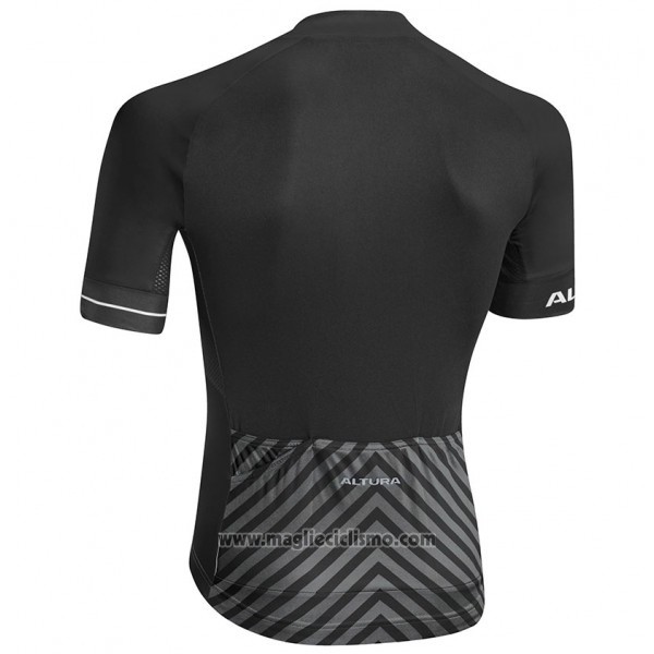 2017 Abbigliamento Ciclismo Altura Peloton Nero Manica Corta e Salopette