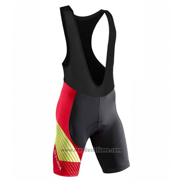 2017 Abbigliamento Ciclismo Altura Sportive Rosso Manica Corta e Salopette