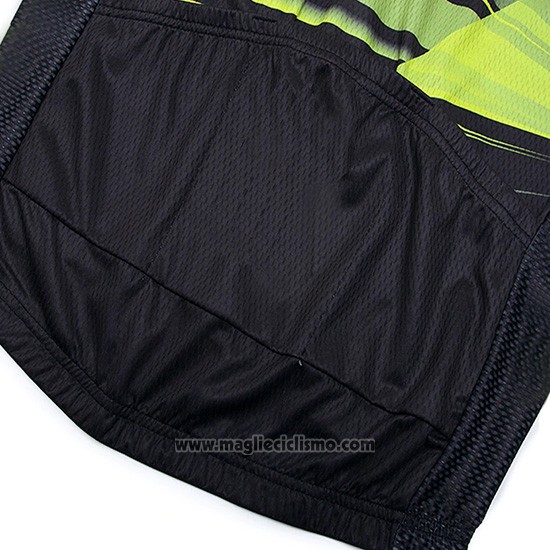 2019 Abbigliamento Ciclismo Sram Nero Verde Manica Corta e Salopette