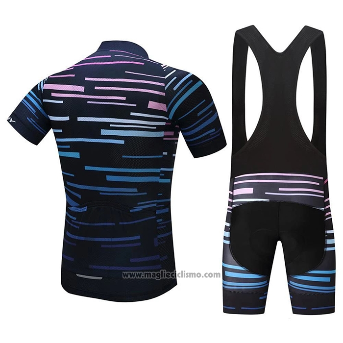 2020 Abbigliamento Ciclismo Octos Blu Manica Corta e Salopette