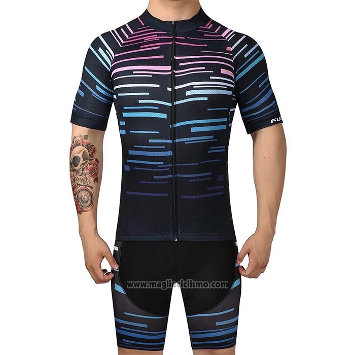 2020 Abbigliamento Ciclismo Octos Blu Manica Corta e Salopette
