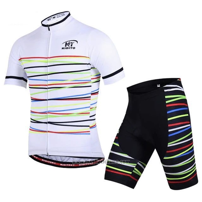 2020 Abbigliamento Ciclismo Ripple Bianco Manica Corta e Salopette