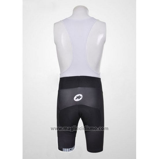 2011 Abbigliamento Ciclismo Assos Bianco e Giallo Manica Corta e Salopette