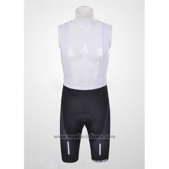 2011 Abbigliamento Ciclismo Assos Bianco e Nero Manica Corta e Salopette
