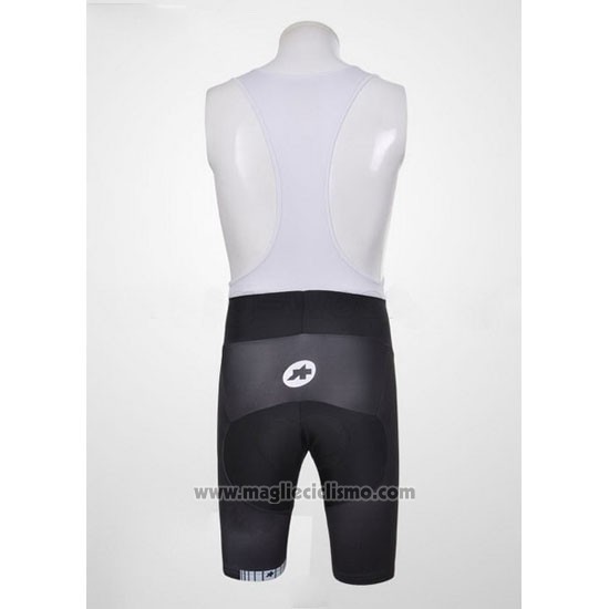 2011 Abbigliamento Ciclismo Assos Bianco e Rosso Manica Corta e Salopette