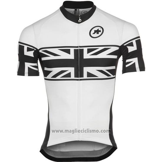2016 Abbigliamento Ciclismo Assos Bianco Manica Corta e Salopette