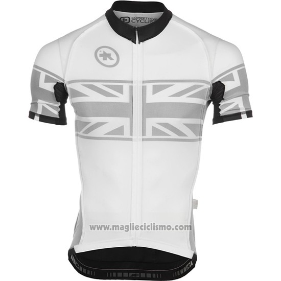 2016 Abbigliamento Ciclismo Assos Giallo e Bianco Manica Corta e Salopette