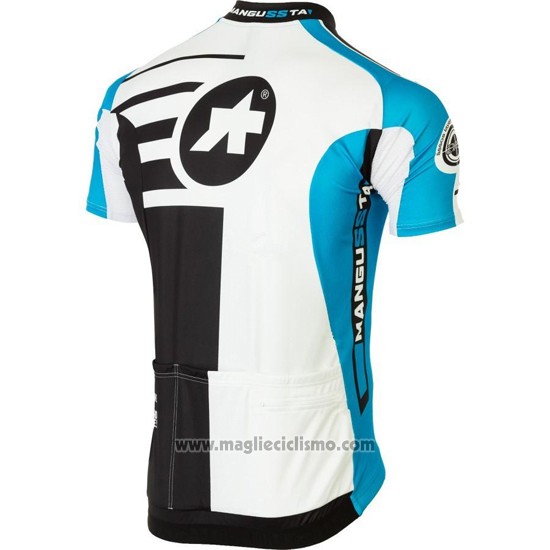 2016 Abbigliamento Ciclismo Assos Nero e Blu Manica Corta e Salopette