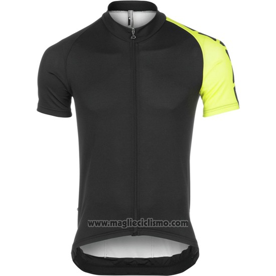 2016 Abbigliamento Ciclismo Assos Nero e Giallo Manica Corta e Salopette