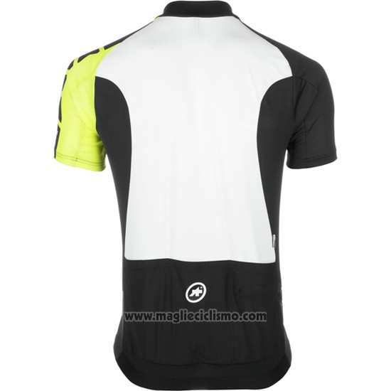2016 Abbigliamento Ciclismo Assos Nero e Giallo Manica Corta e Salopette
