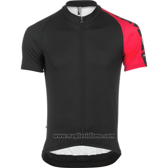 2016 Abbigliamento Ciclismo Assos Nero e Rosso Manica Corta e Salopette