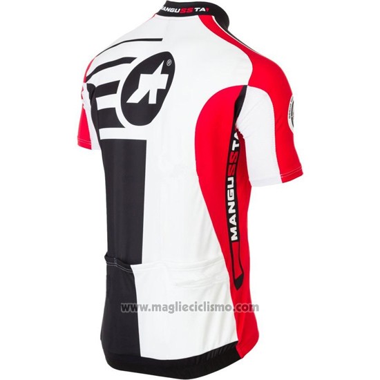 2016 Abbigliamento Ciclismo Assos Rosso Manica Corta e Salopette