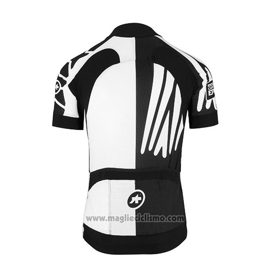 2018 Abbigliamento Ciclismo Assos SS.Capeepicxc Bianco Manica Corta e Salopette