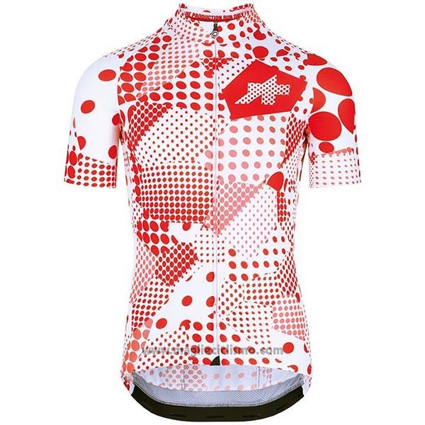 2020 Abbigliamento Ciclismo Assos Erlkoenig Rosso Bianco Manica Corta e Salopette