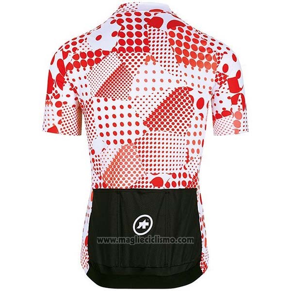 2020 Abbigliamento Ciclismo Assos Erlkoenig Rosso Bianco Manica Corta e Salopette