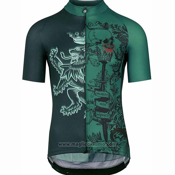 2020 Abbigliamento Ciclismo Assos Fastlane Wyndymilla Verde Manica Corta e Salopette