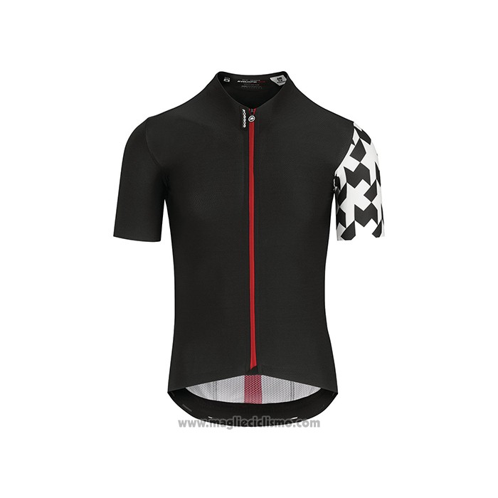 2021 Abbigliamento Ciclismo Assos Nero Bianco Rosso Manica Corta e Salopette