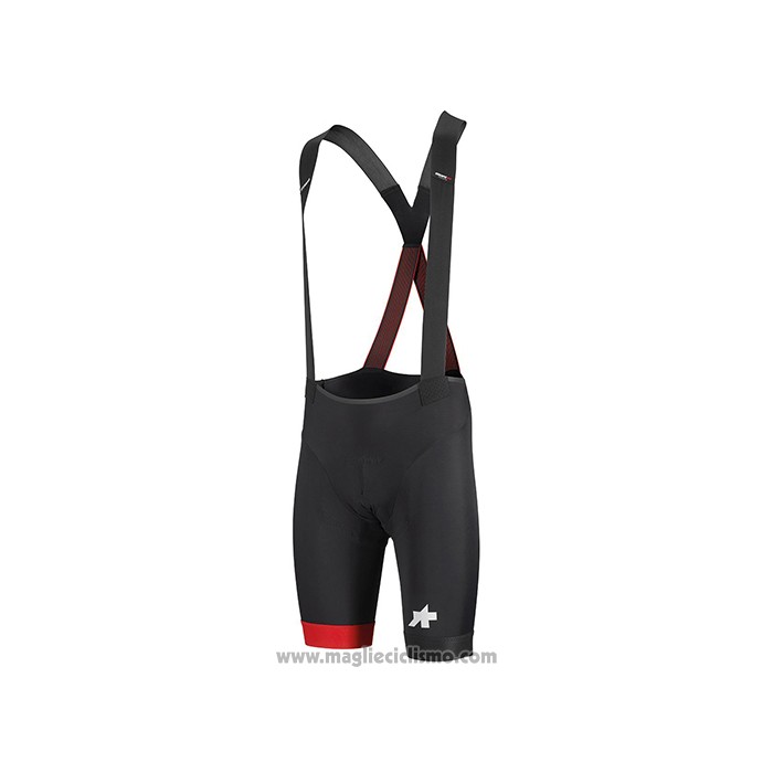 2021 Abbigliamento Ciclismo Assos Nero Bianco Rosso Manica Corta e Salopette