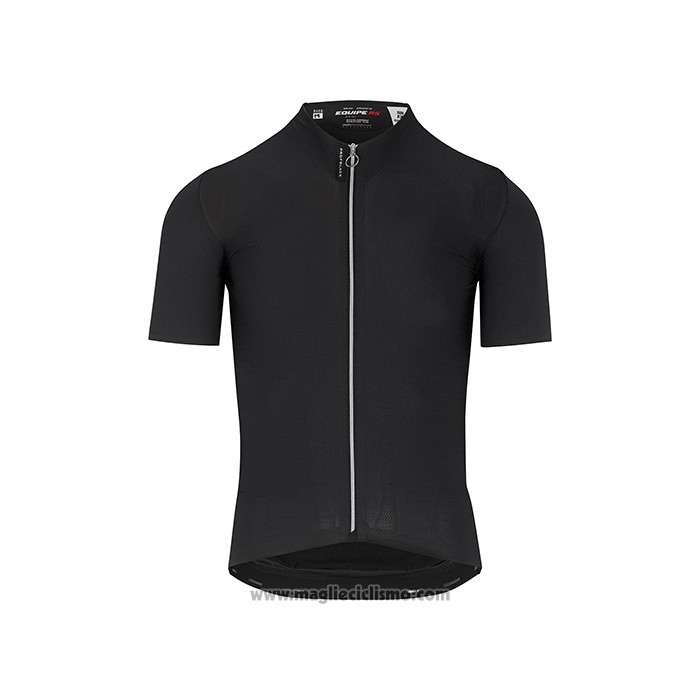 2021 Abbigliamento Ciclismo Assos Nero Manica Corta e Salopette