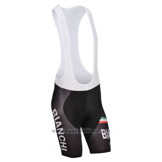 2014 Abbigliamento Ciclismo Bianchi Nero e Blu Manica Corta e Salopette