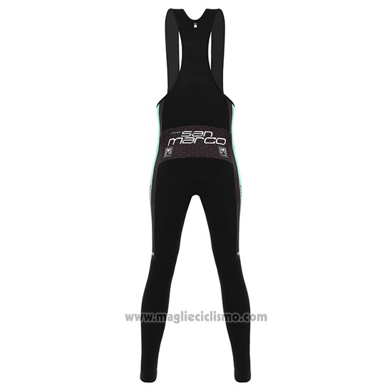 2016 Abbigliamento Ciclismo Bianchi Mtb Nero e Verde Manica Lunga e Salopette