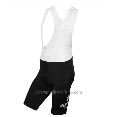 2016 Abbigliamento Ciclismo Bianchi Nero e Bianco Manica Corta e Salopette