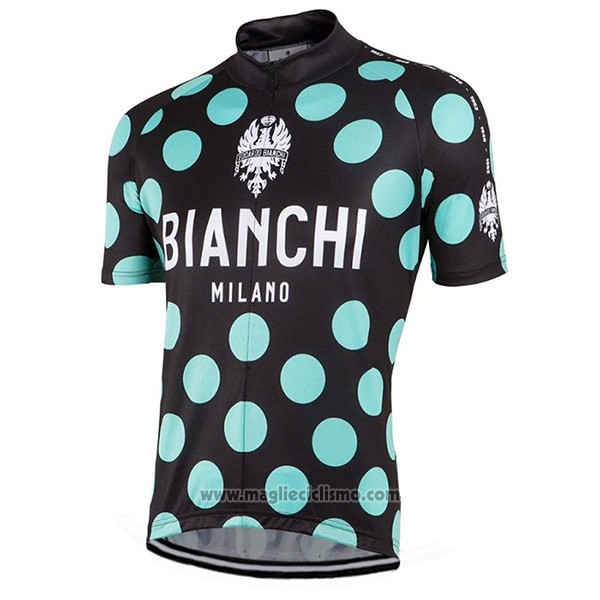 2016 Abbigliamento Ciclismo Bianchi Verde e Nero Manica Corta e Salopette
