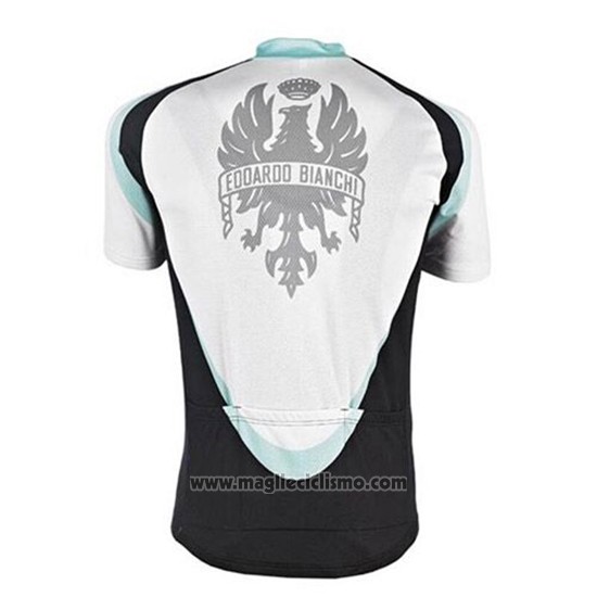 2017 Abbigliamento Ciclismo Bianchi Bianco Manica Corta e Salopette