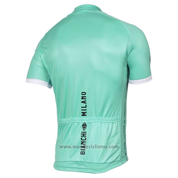 2017 Abbigliamento Ciclismo Bianchi Milano Pride Verde Manica Corta e Salopette