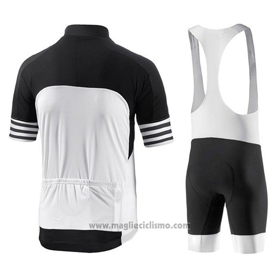 2018 Abbigliamento Ciclismo Bianchi Nero e Bianco Manica Corta e Salopette