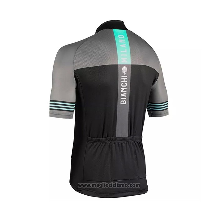 2021 Abbigliamento Ciclismo Bianchi Grigio Manica Corta e Salopette