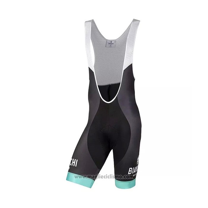 2021 Abbigliamento Ciclismo Bianchi Grigio Manica Corta e Salopette