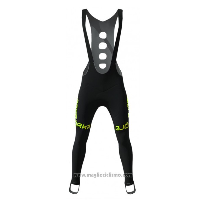 2021 Abbigliamento Ciclismo Bjorka Giallo Manica Lunga e Salopette