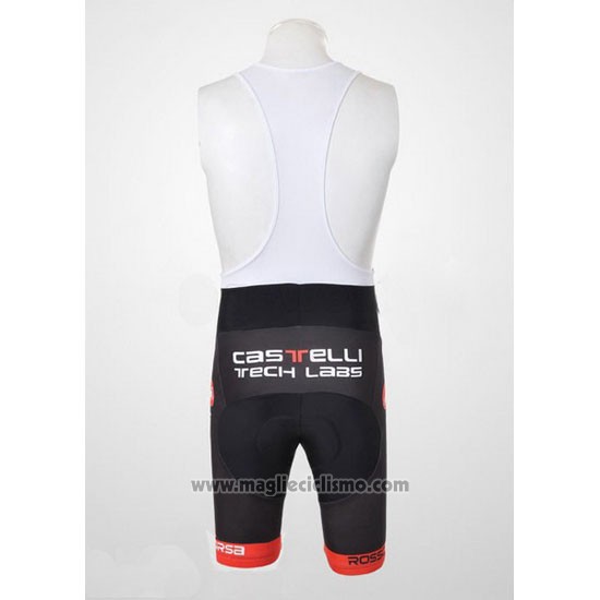 2010 Abbigliamento Ciclismo Castelli Bianco e Rosso Manica Corta e Salopette