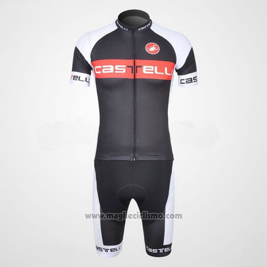 2011 Abbigliamento Ciclismo Castelli Bianco e Grigio Manica Corta e Salopette