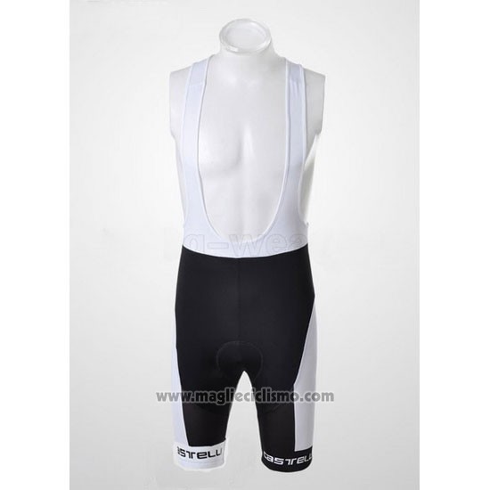 2011 Abbigliamento Ciclismo Castelli Bianco e Grigio Manica Corta e Salopette