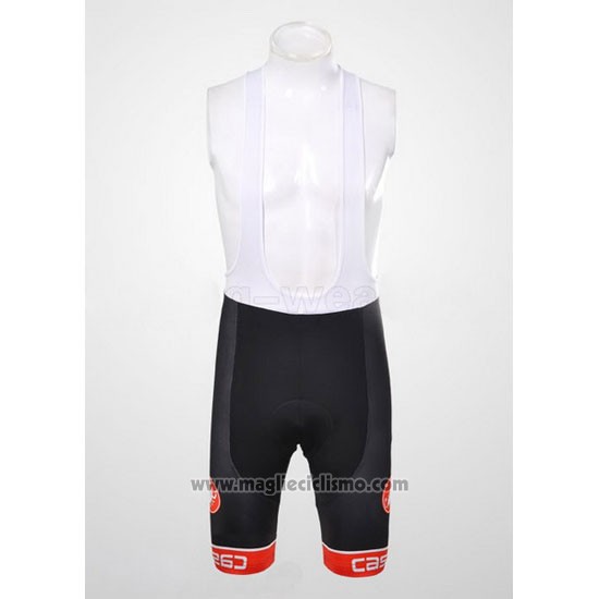2011 Abbigliamento Ciclismo Castelli Nero e Bianco Manica Corta e Salopette